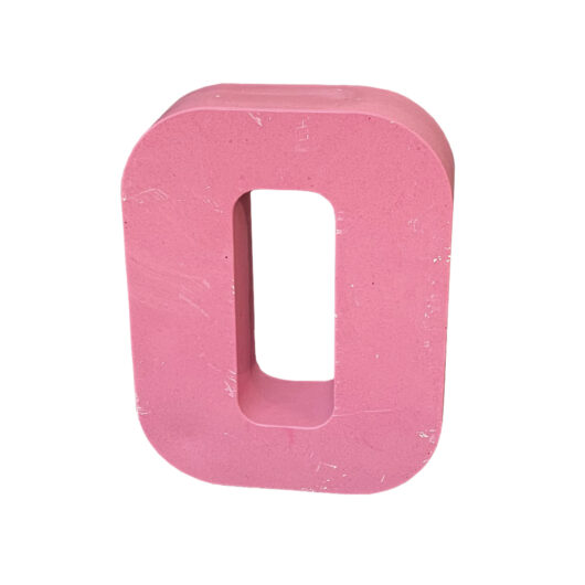 Picture of letter O silicone rubber mould