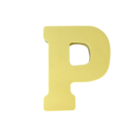 Picture of letter P silicone rubber mould