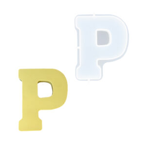 Picture of letter P silicone rubber mould
