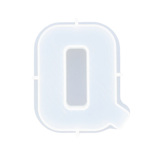 Picture of letter Q silicone rubber mould