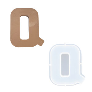 Picture of letter Q silicone rubber mould