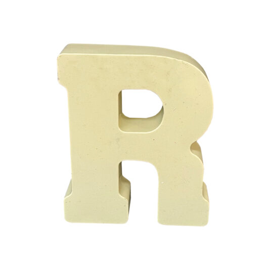 Picture of R letter silicone mould