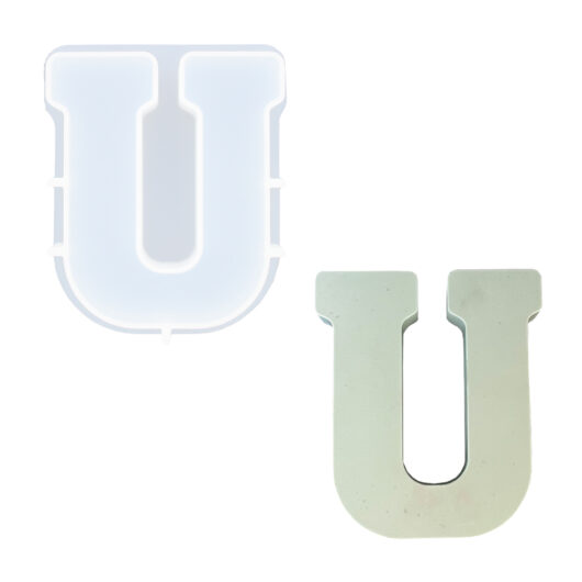 Picture of U letter silicone mould