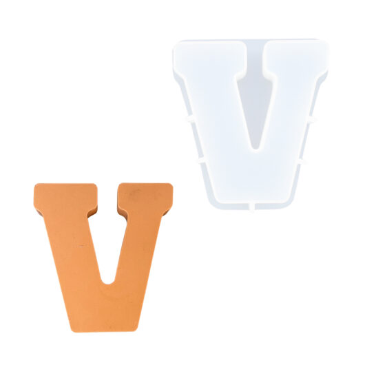 Picture of V letter silicone mould
