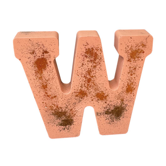 Picture of W letter silicone mould