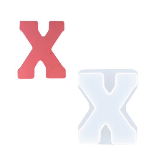 Picture of X letter silicone mould