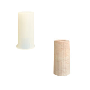 End vessel and mould side by side