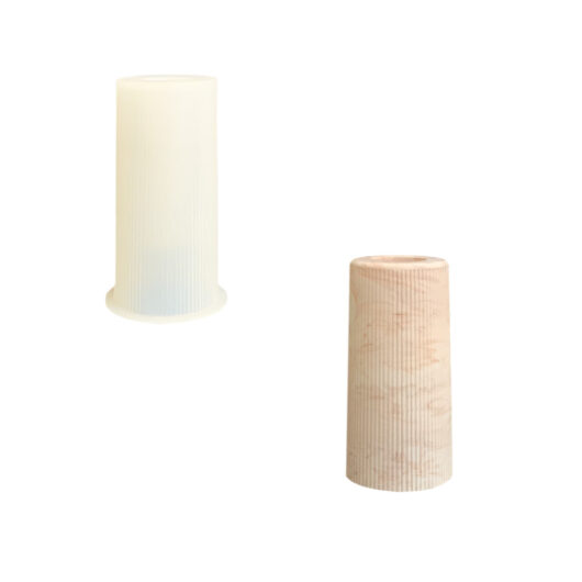 End vessel and mould side by side