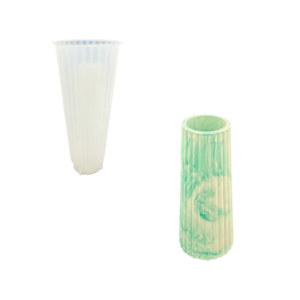 End vessel and mould side by side