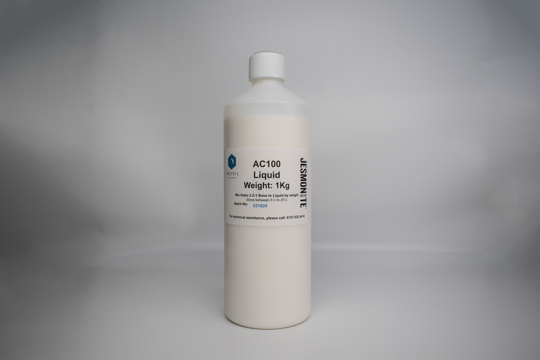 Picture of bottle of 1kg Jesmonite AC100