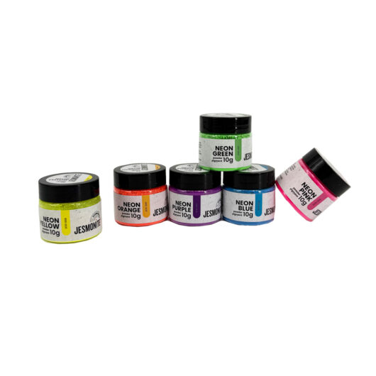 six 10gram neon powder pigments
