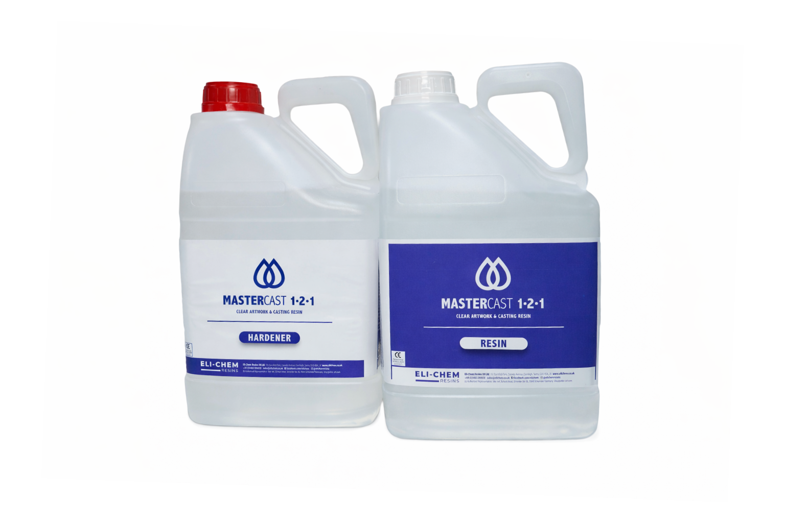 2 bottles of resin that make a 10KG kit