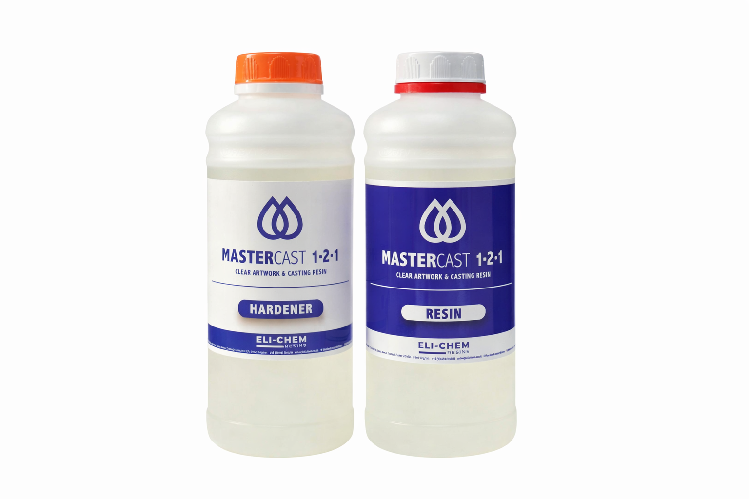 2 bottles of mastercast resin