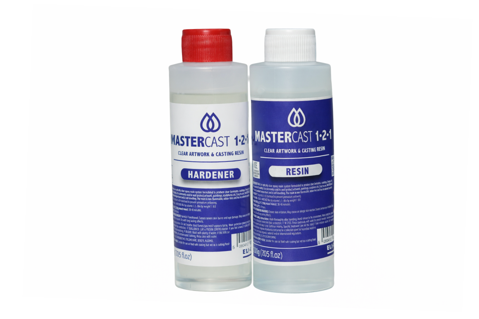 2 bottles of resin that make a 400g kit