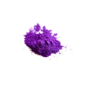 a little pile of neon purple powder