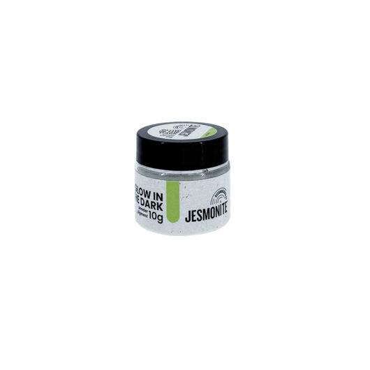 10g tub with glow in the dark powder in, to use with jesmonite